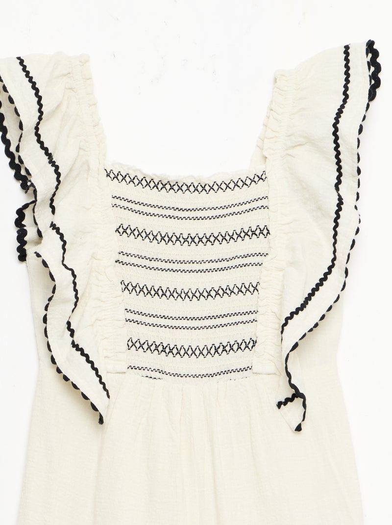 Mono largo con volantes Beige - Kiabi