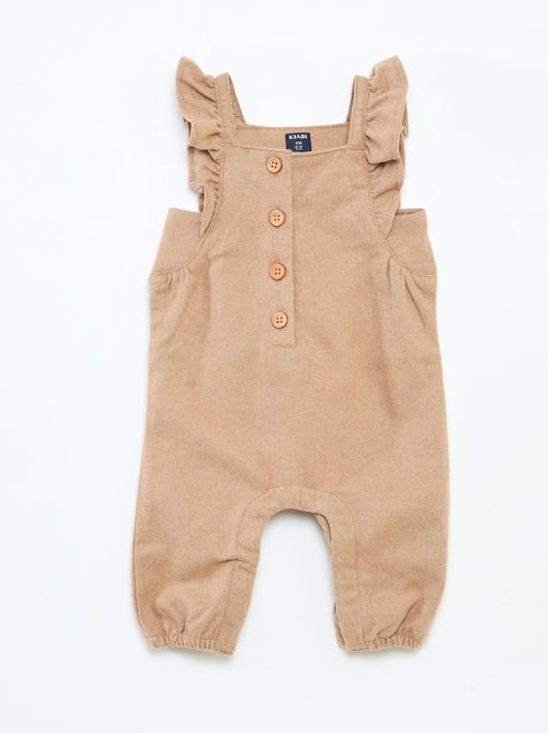 Mono largo de franela de algodón - Kiabi