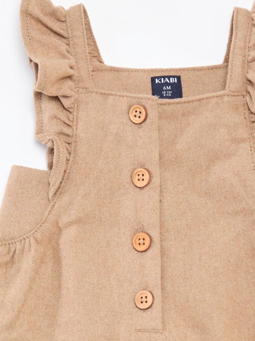 Mono largo de franela de algodón - Kiabi