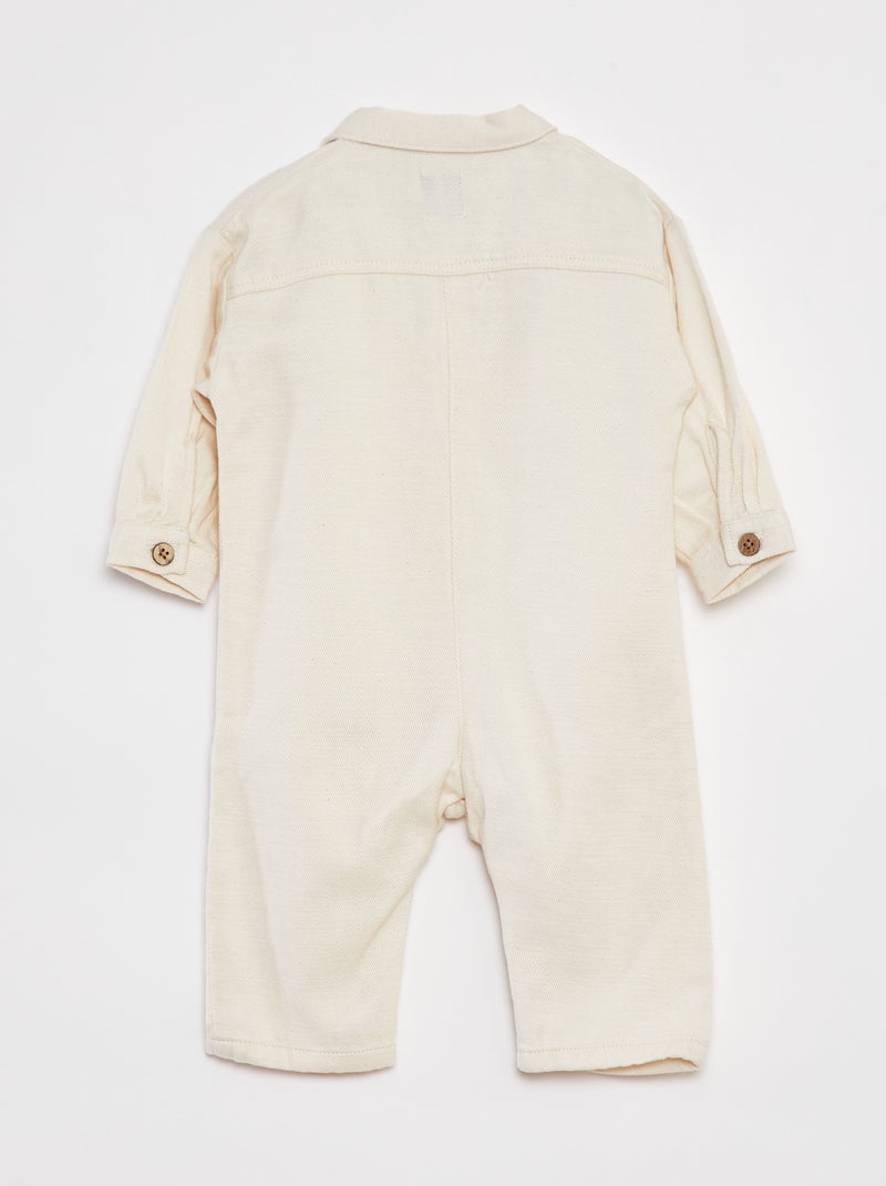 Mono largo de manga larga BLANCO - Kiabi