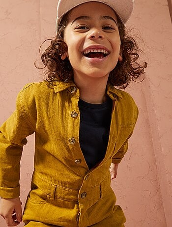 Mono largo de mezcla de lino - Unisex