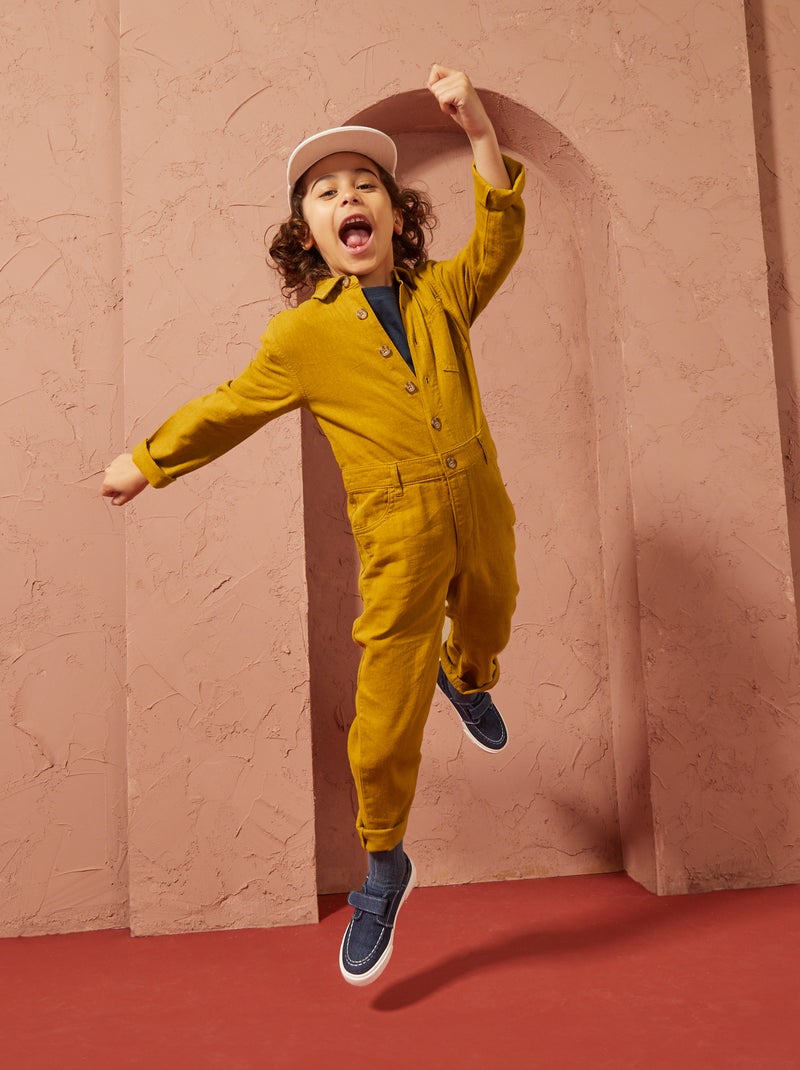 Mono largo de mezcla de lino - Unisex AMARILLO - Kiabi