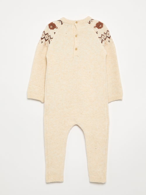 Mono largo de Navidad de punto jacquard - Kiabi