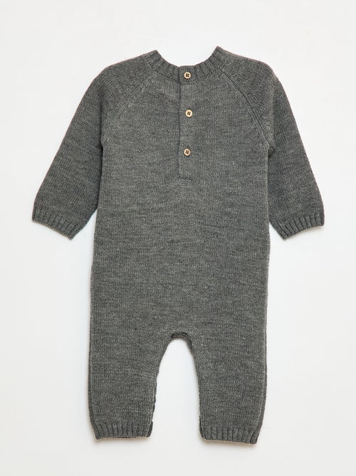 Mono largo de punto abotonado en la espalda - Kiabi