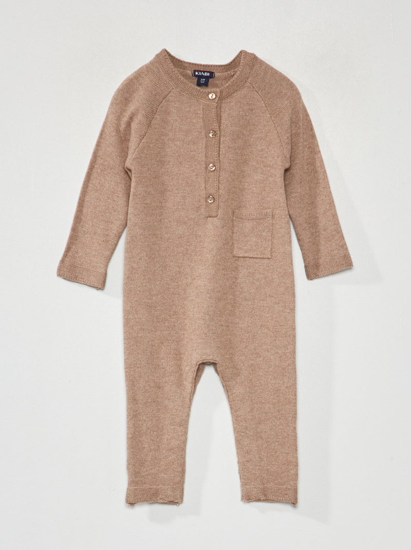 Mono largo de punto BEIGE - Kiabi