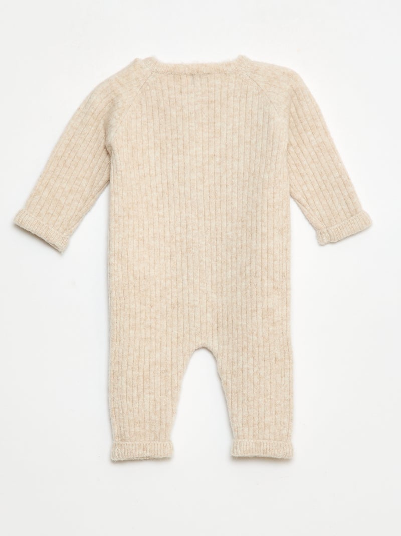 Mono largo de punto Beige - Kiabi