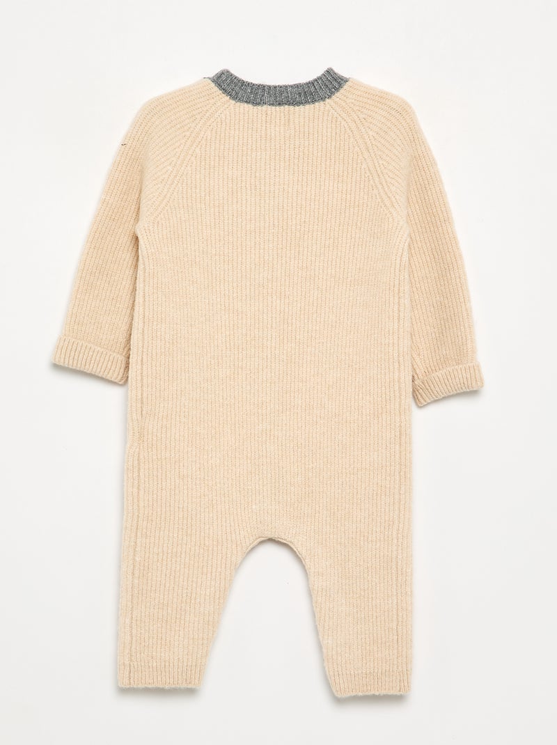 Mono largo de punto Beige - Kiabi