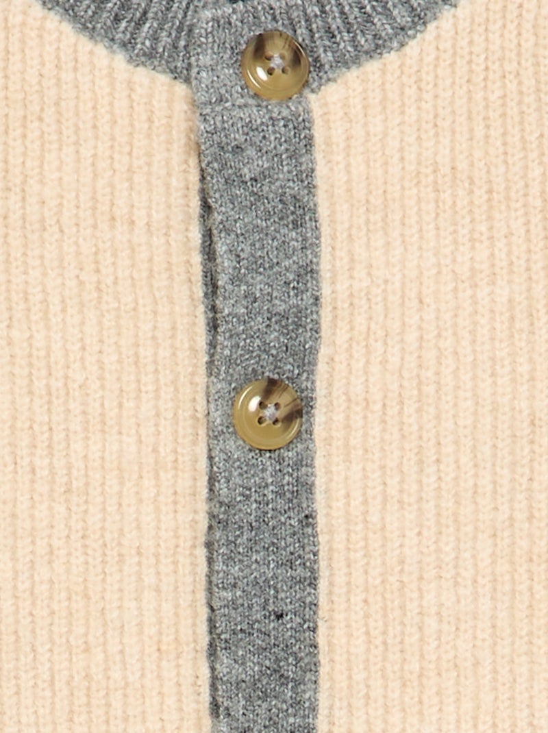 Mono largo de punto Beige - Kiabi