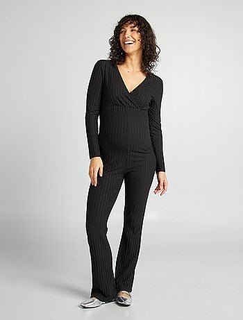 Mono largo de punto de canalé 'Only Maternity'