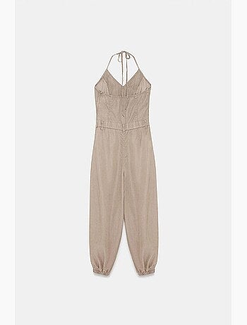 Mono largo de tencel con cuello halter dilvin