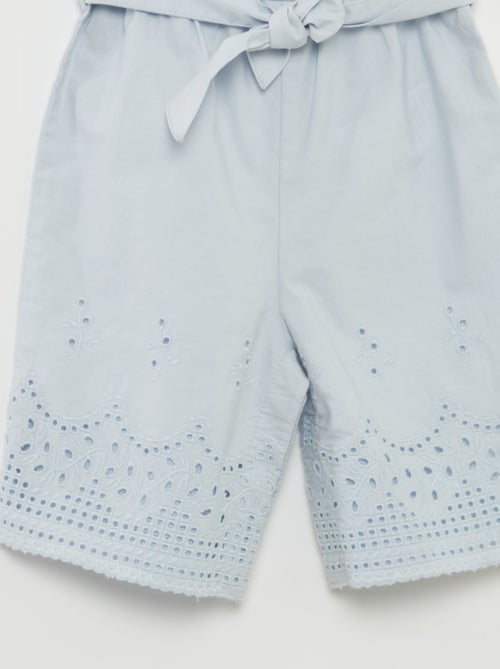 Mono largo de tirantes con bordados en el bajo - Kiabi