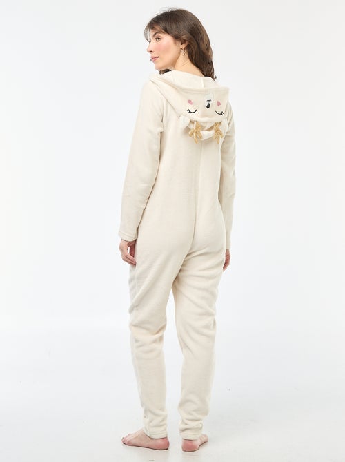 Mono largo polar con diseño de ciervo - Kiabi