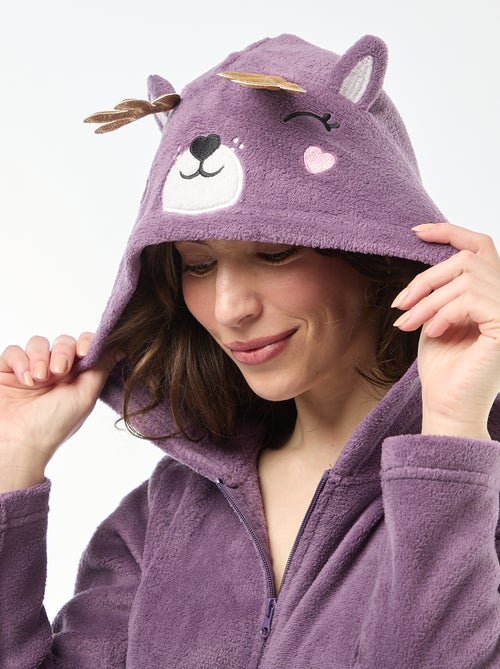 Mono largo polar con diseño de Ciervo - Kiabi