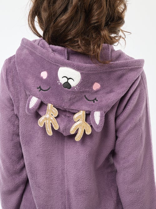 Mono largo polar con diseño de Ciervo - Kiabi