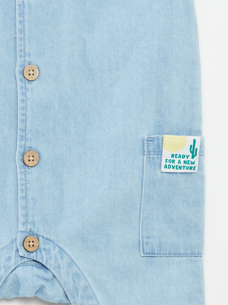 Mono largo vaquero AZUL - Kiabi