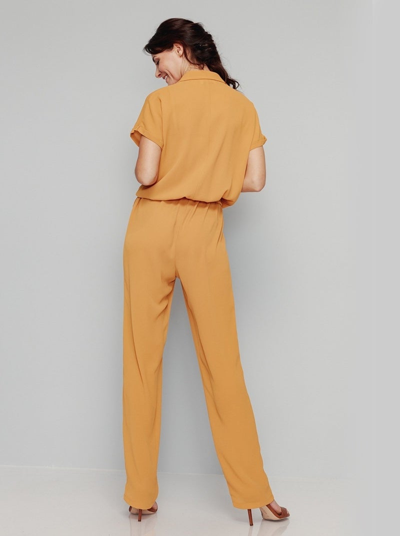 Mono liso cintura elástica - Afibel Amarillo - Kiabi