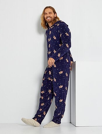 Pijama de forro polar C&A de hombre de color Azul Hombre Ropa de Ropa para dormir de Pijamas y ropa de estar por casa 