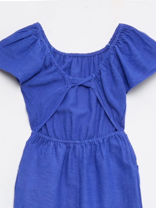 Mono pantalón ancho de manga corta - Kiabi