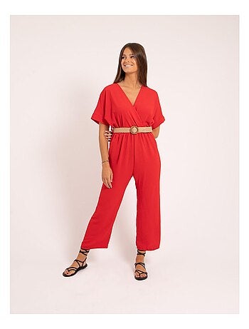 Mono pantalón con cinturón ELRIDA