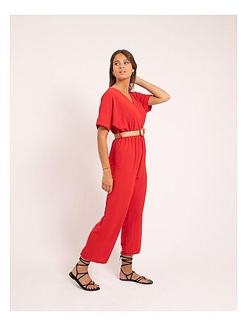 Mono pantalón con cinturón ELRIDA