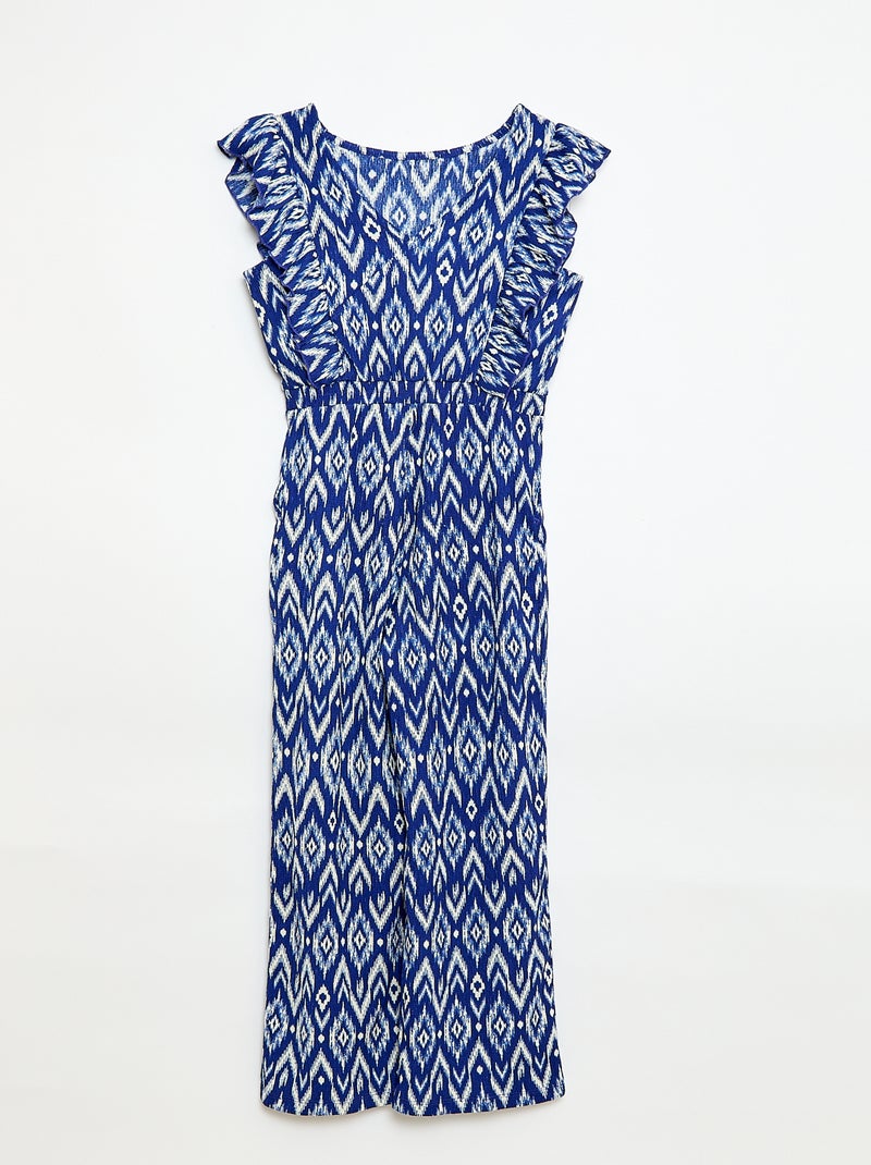 Mono pantalón con estampado Azul - Kiabi