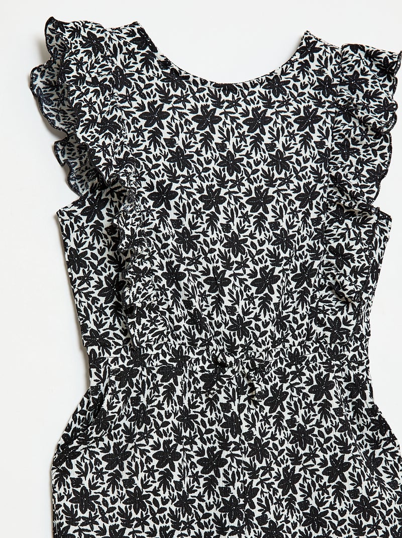 Mono pantalón con estampado Negro - Kiabi
