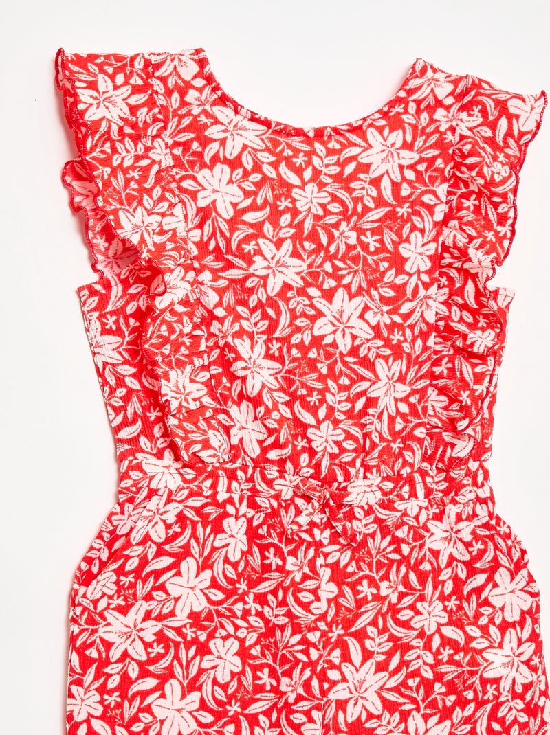 Mono pantalón con estampado Rojo - Kiabi