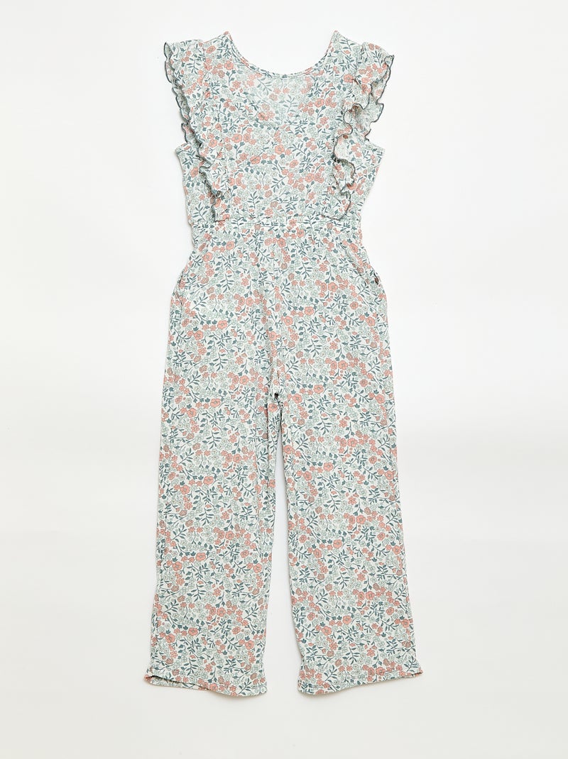 Mono pantalón con estampado Rosa - Kiabi