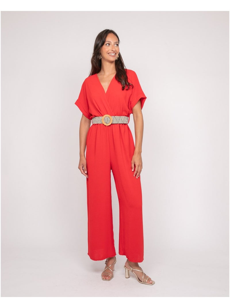 Mono pantalón cruzado EVALA Rojo - Kiabi