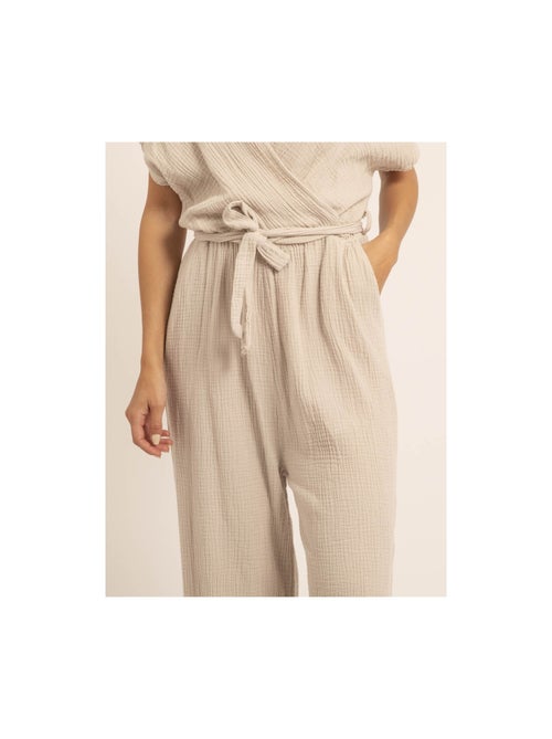 Mono pantalón de gasa de algodón EROLIE - Kiabi Mono pantalón de gasa de algodón EROLIE - Kiabi