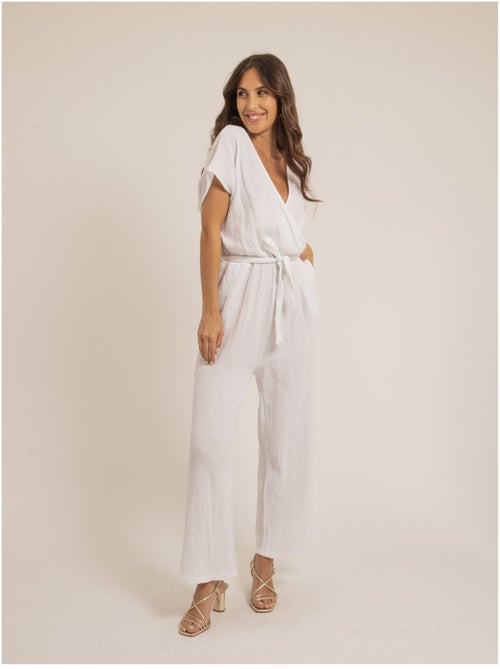 Mono pantalón de gasa de algodón EROLIE - Kiabi