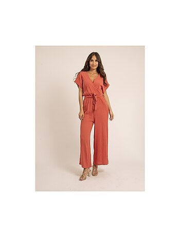 Mono pantalón de gasa de algodón EROLIE