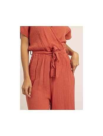 Mono pantalón de gasa de algodón EROLIE