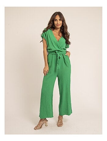 Mono pantalón de gasa de algodón EROLIE