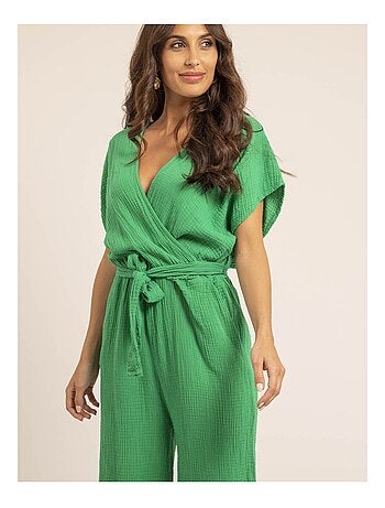 Mono pantalón de gasa de algodón EROLIE