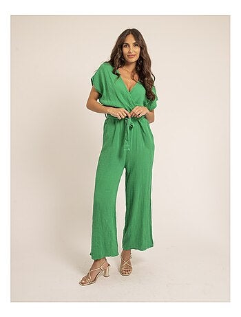 Mono pantalón de gasa de algodón EROLIE