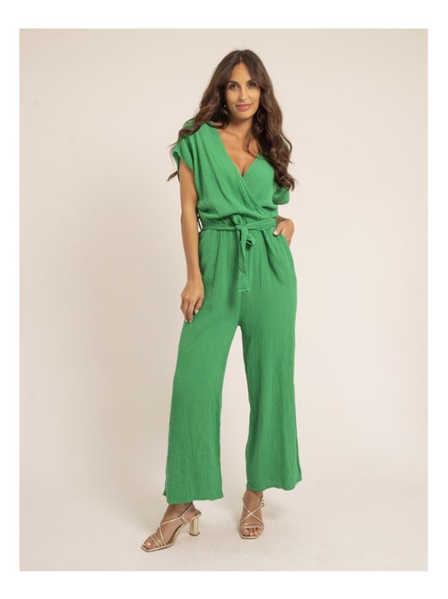 Mono pantalón de gasa de algodón EROLIE - Kiabi
