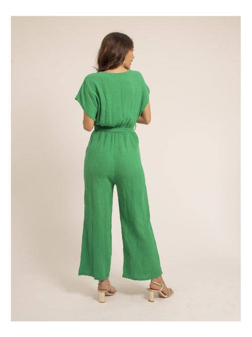 Mono pantalón de gasa de algodón EROLIE - Kiabi
