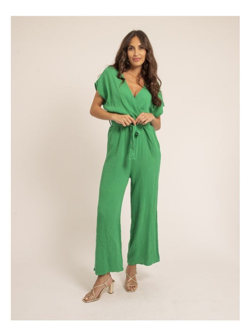 Mono pantalón de gasa de algodón EROLIE - Kiabi
