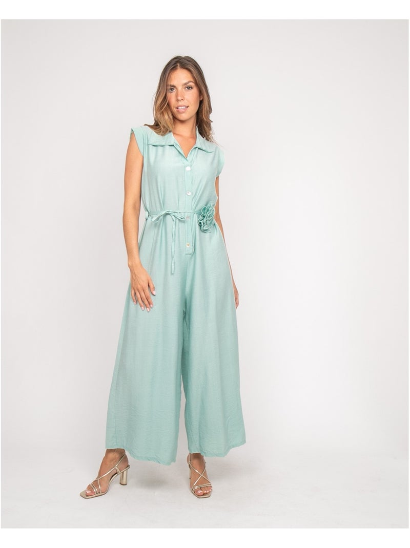 Mono pantalón EMANU Verde agua - Kiabi