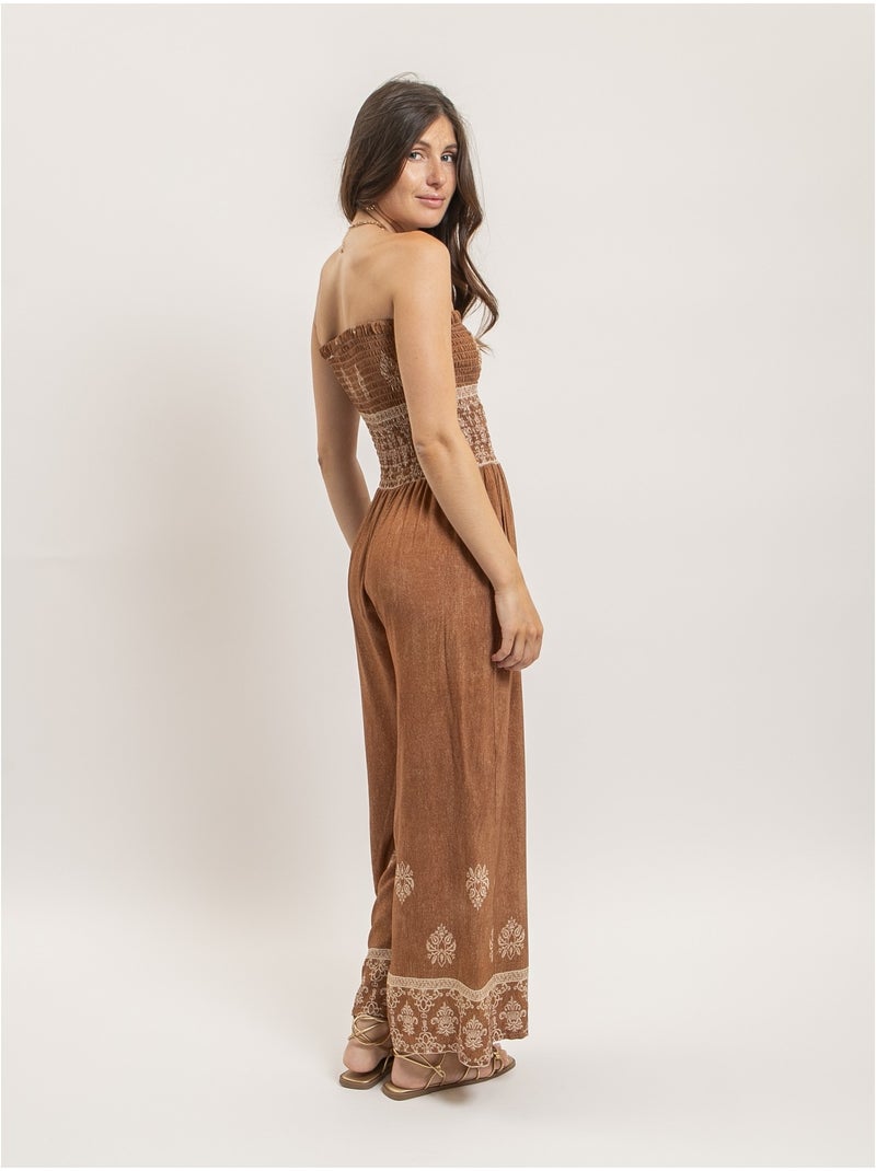 Mono pantalón EMILVA Marrón caramelo - Kiabi