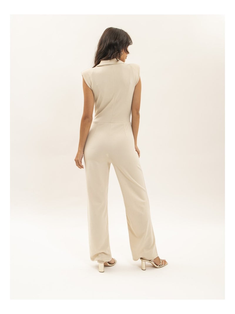 Mono pantalón ENARIE Beige - Kiabi
