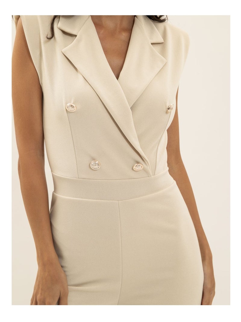 Mono pantalón ENARIE Beige - Kiabi