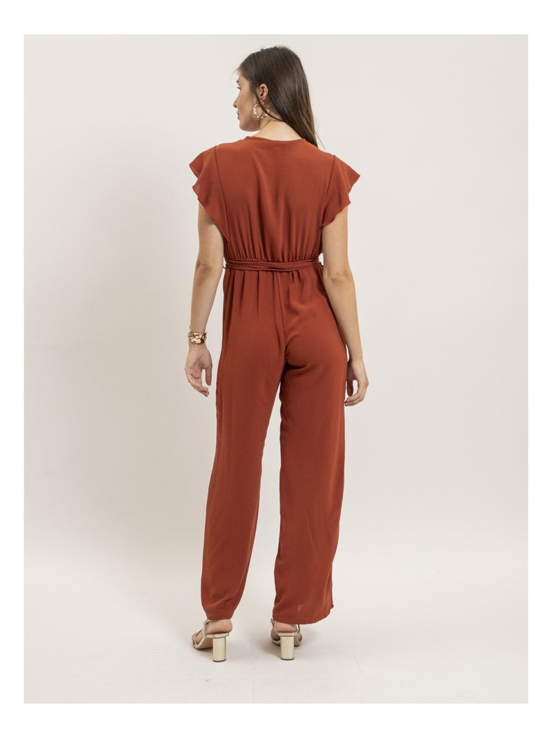 Mono pantalón fluido ERIVIA Rojo ladrillo - Kiabi