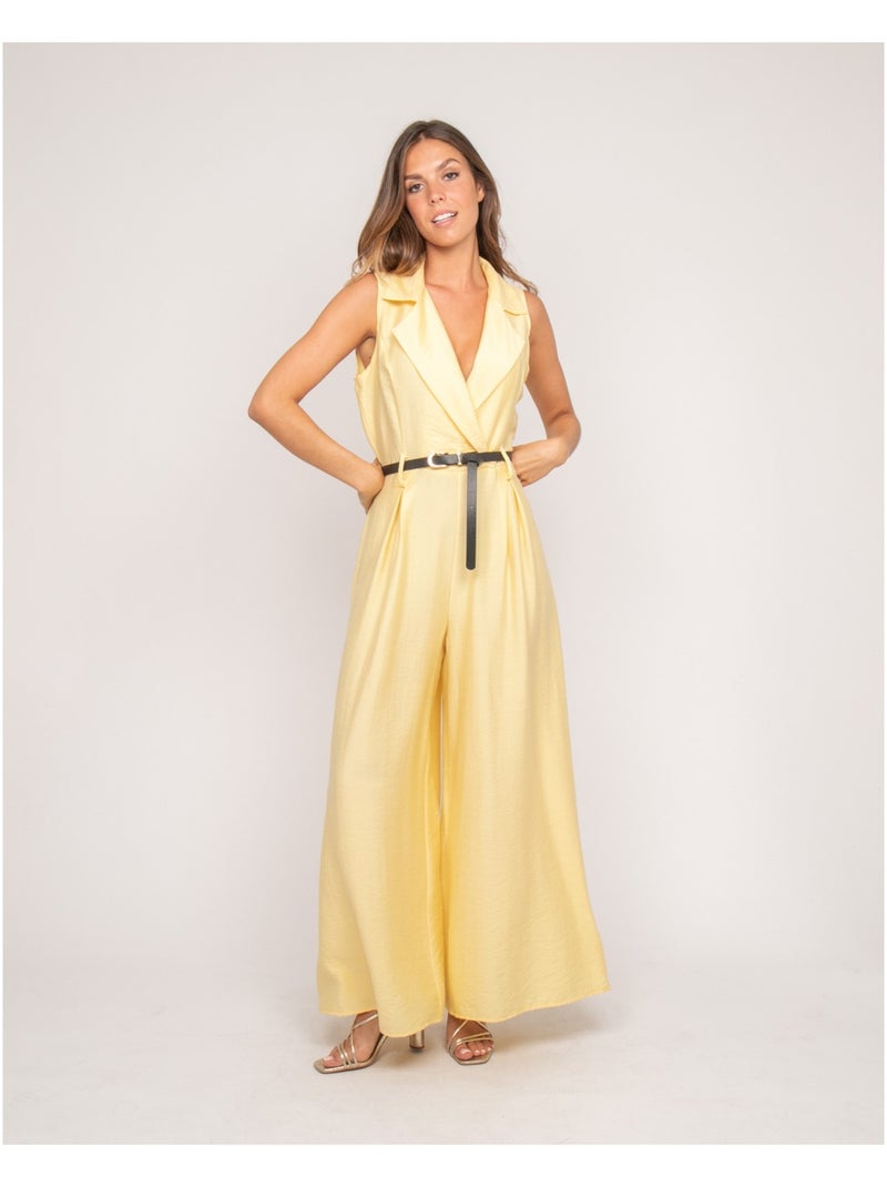 Mono pantalón fluido EZINE Amarillo - Kiabi