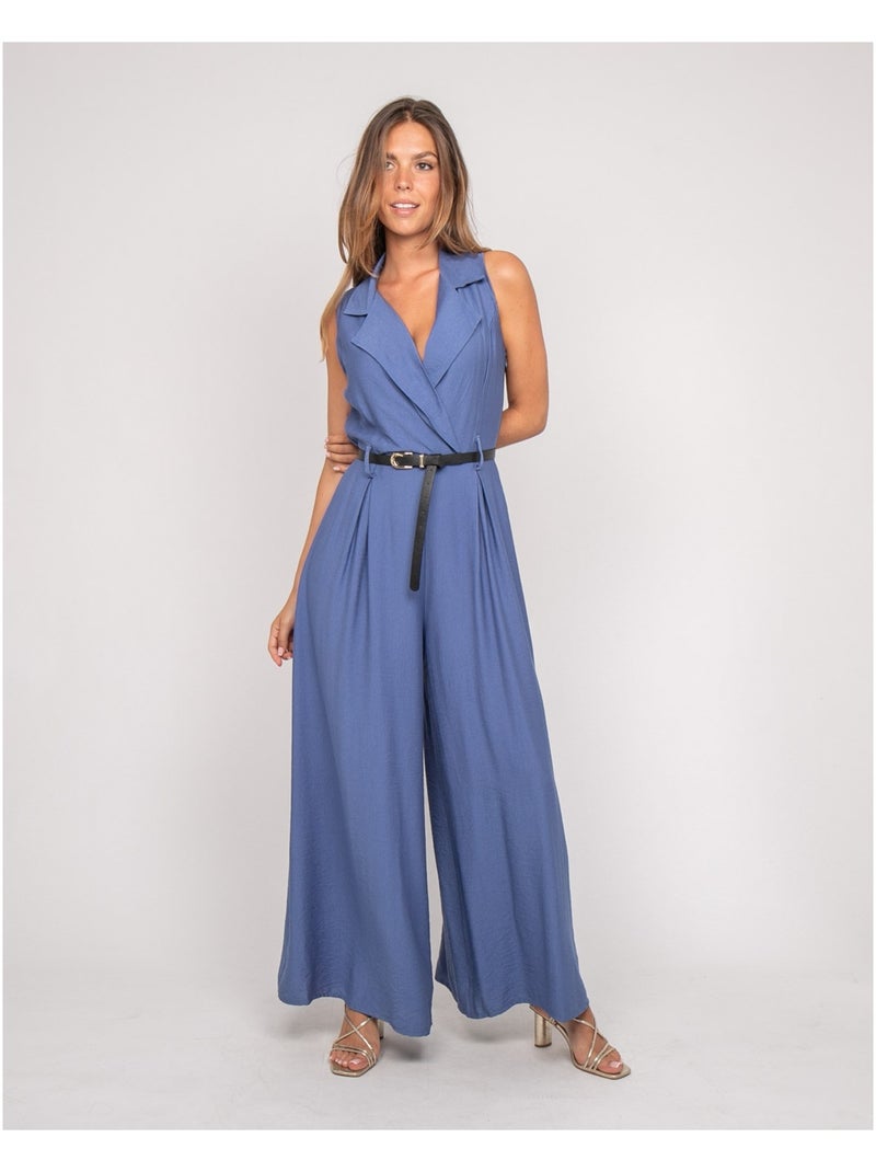 Mono pantalón fluido EZINE Azul - Kiabi