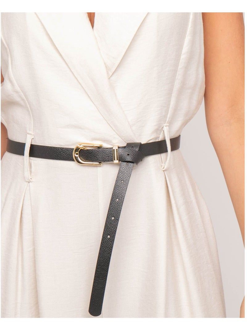 Mono pantalón fluido EZINE Beige - Kiabi