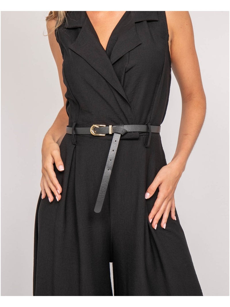 Mono pantalón fluido EZINE Negro - Kiabi