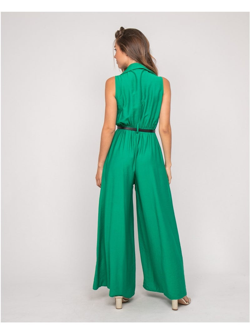 Mono pantalón fluido EZINE Verde - Kiabi