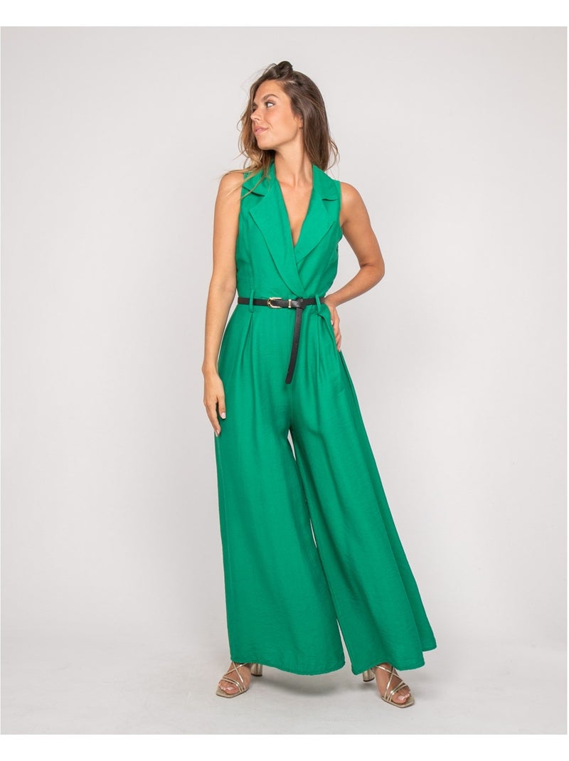 Mono pantalón fluido EZINE Verde - Kiabi